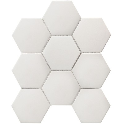 Противоскользящая мозаика Non-Slip Hexagon Big White Antislip