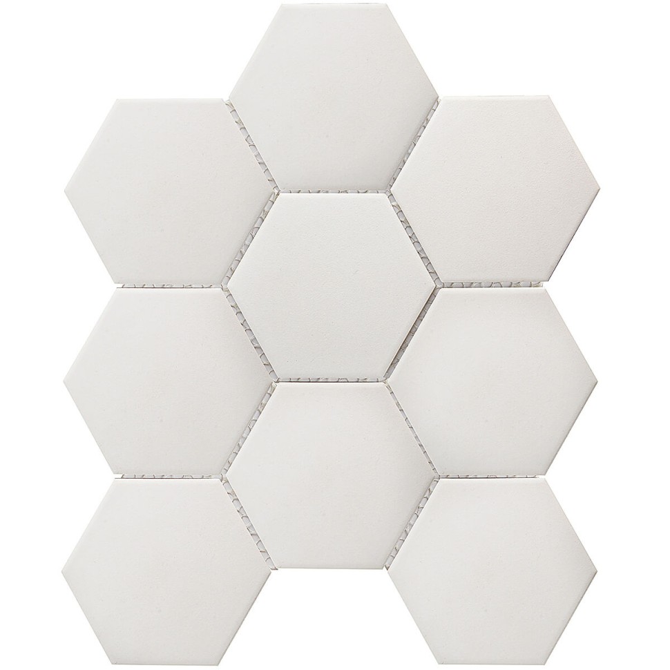 Противоскользящая мозаика Non-Slip Hexagon Big White Antislip