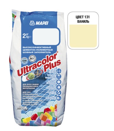 Затирка MAPEI ULTRACOLOR PLUS 131 ваниль 2 кг