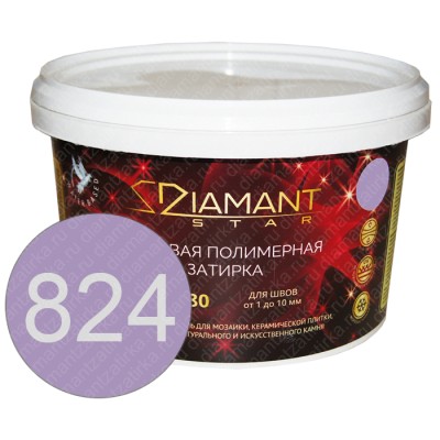 DIAMANT STAR 824 Глициния - полимерная жидкая затирка 2 кг