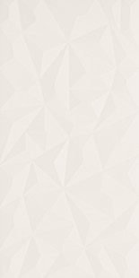 Настенная плита из белой глины 3D POLYGON 40*80