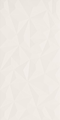 Настенная плита из белой глины 3D POLYGON 40*80
