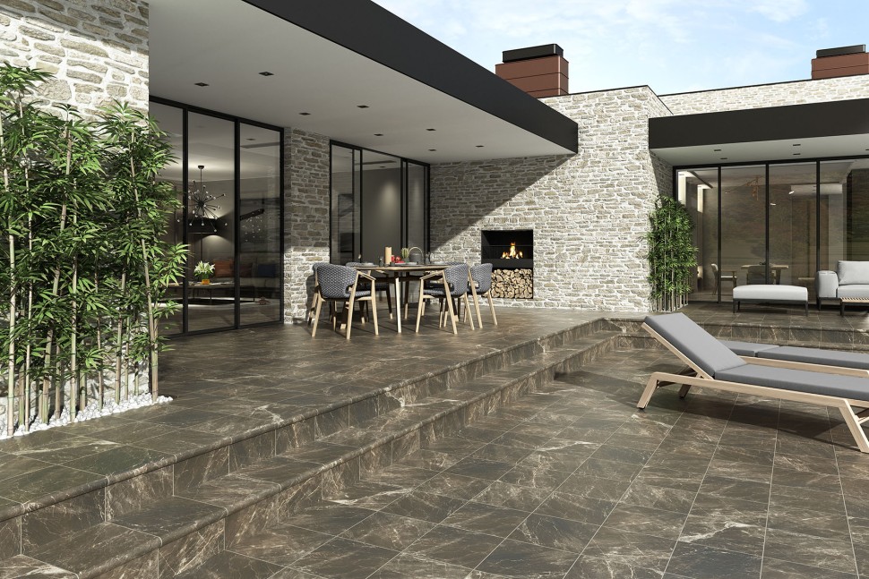 Exagres NEVADA Ступень фронтальная PELDANO EMPERADOR 33х33х4