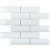 Керамическая мозаика Brick & Metro Metro White Glossy 45х145