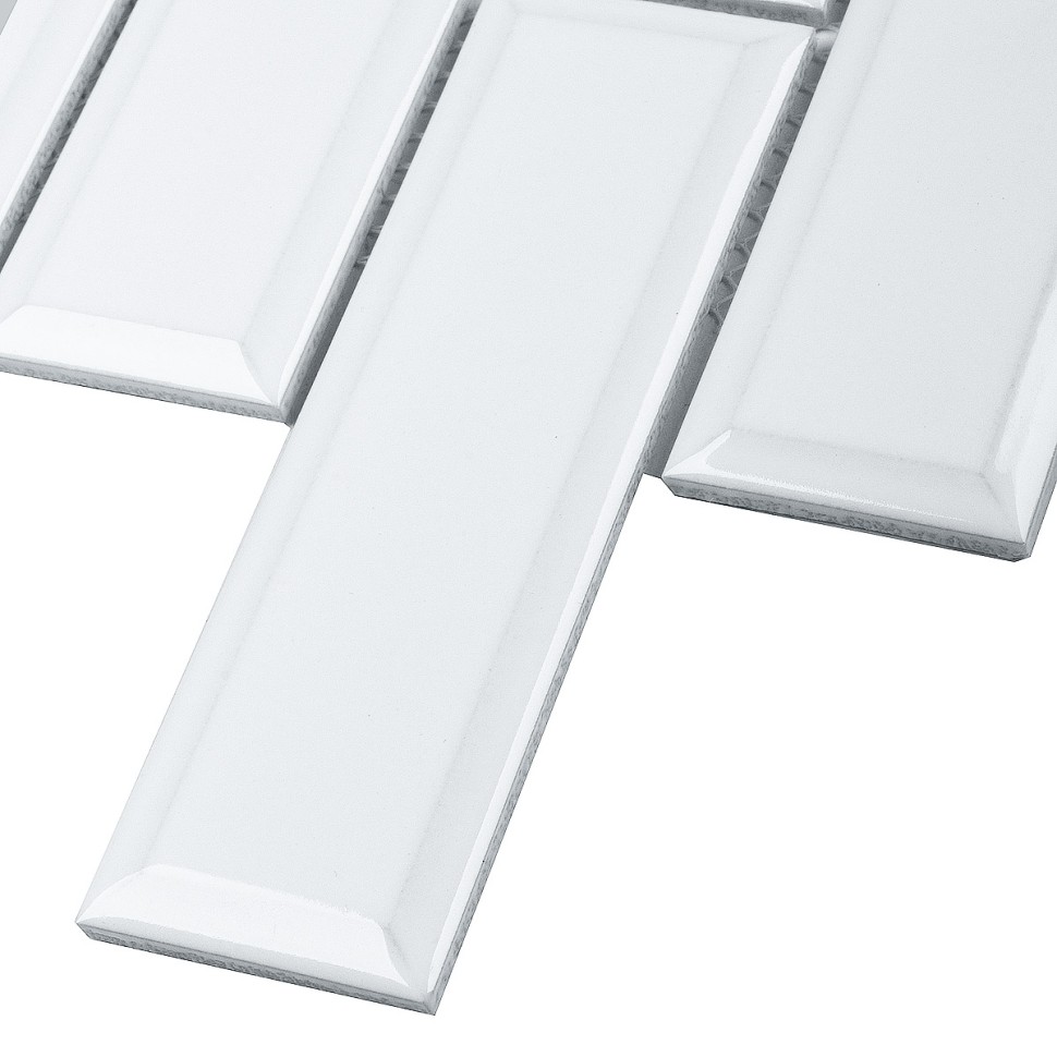 Керамическая мозаика Brick &amp; Metro Metro White Glossy 45х145