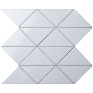 Керамическая мозаика Homework Triangolo White Zip Glossy