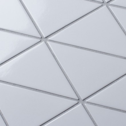 Керамическая мозаика Homework Triangolo White Zip Glossy