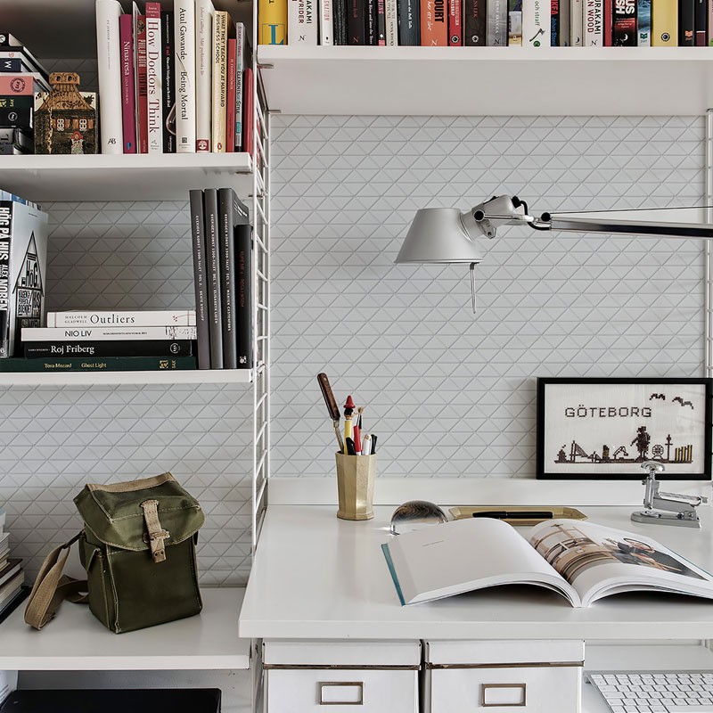 Керамическая мозаика Homework Triangolo White Zip Glossy