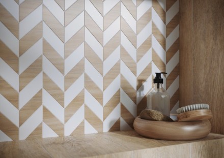 Настенная мозаика Meissen Love You Navy B белый 29x29