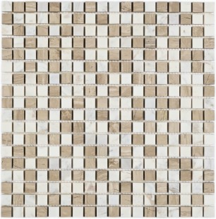 Мозаика натуральный камень Melange-15 7*305*305