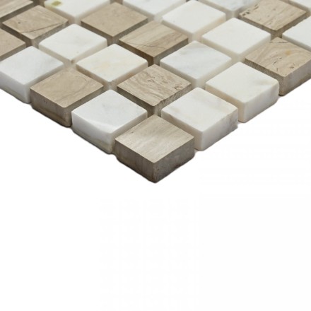 Мозаика натуральный камень Melange-15 7*305*305