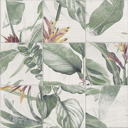 Керамогранит BOTTEGA  DECOR SPRING LEAVES 20x20 - Mainzu   