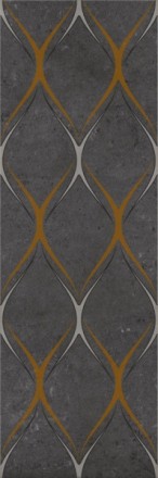 Декор керамический Silvia black decor 03 30*90