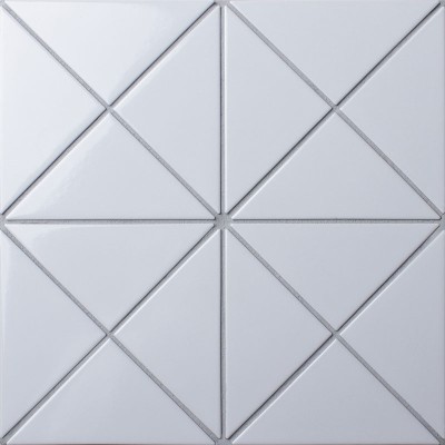 Керамическая мозаика Homework Triangolo White Glossy