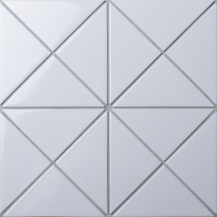 Керамическая мозаика Homework Triangolo White Glossy