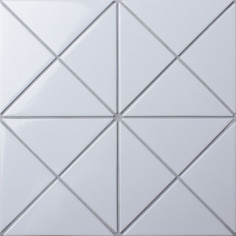 Керамическая мозаика Homework Triangolo White Glossy