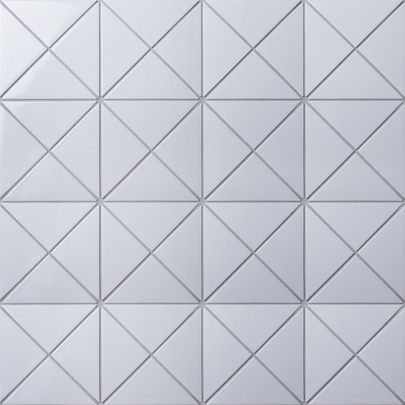 Керамическая мозаика Homework Triangolo White Glossy