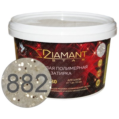 DIAMANT STAR 882 Мерцание звезды - полимерная жидкая затирка 2 кг