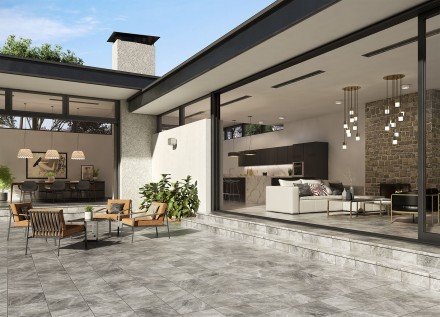 Exagres NEVADA Ступень фронтальная PELDANO BASALTO 33х33х4