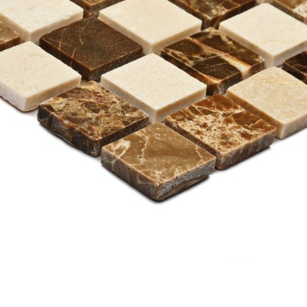 Мозаика натуральный камень Turin-15 slim (POL) 4*305*305