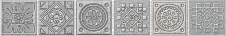 Бордюр Grazia Grey Nefertiti 6,2*40,5