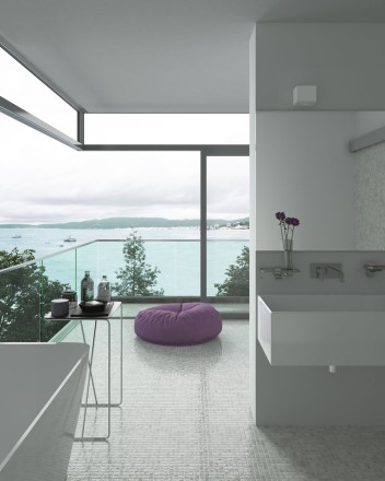 Стеклянная мозаика Nature 5600 Pearl River 25x25