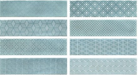 Плитка настенная Decor Opal Sky 7,5x30