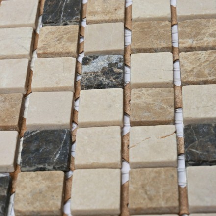 Мозаика натуральный камень Turin-15 slim (Matt) 4*305*305