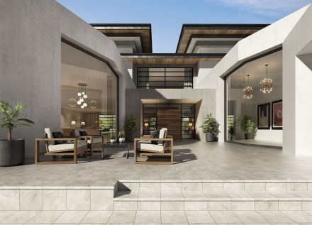 Exagres NEVADA Ступень фронтальная PELDANO LIMESTONE 33X33Х4