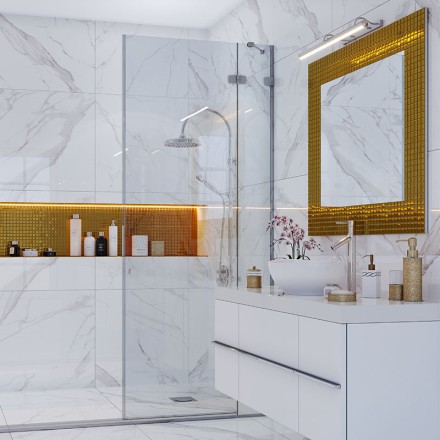 Керамическая мозаика Homework Golden Glossy 23х23