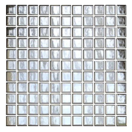 Керамическая мозаика Homework Silver Glossy 23х23
