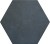 Плитка керамическая напольная 24951 HERITAGE HEXAGONO Indigo 17,5х20 см