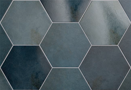Плитка керамическая напольная 24951 HERITAGE HEXAGONO Indigo 17,5х20 см