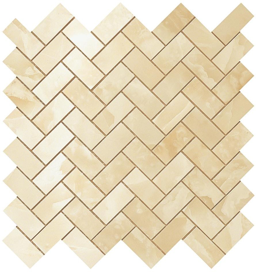 Мозаика S.O. Honey Amber Herringbone Mosaic 30,5*30,5 Глянeц