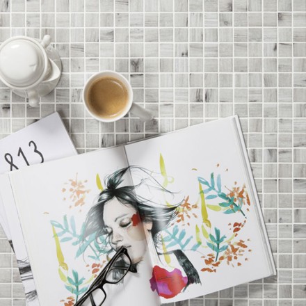 Стеклянная мозаика Wood 4202