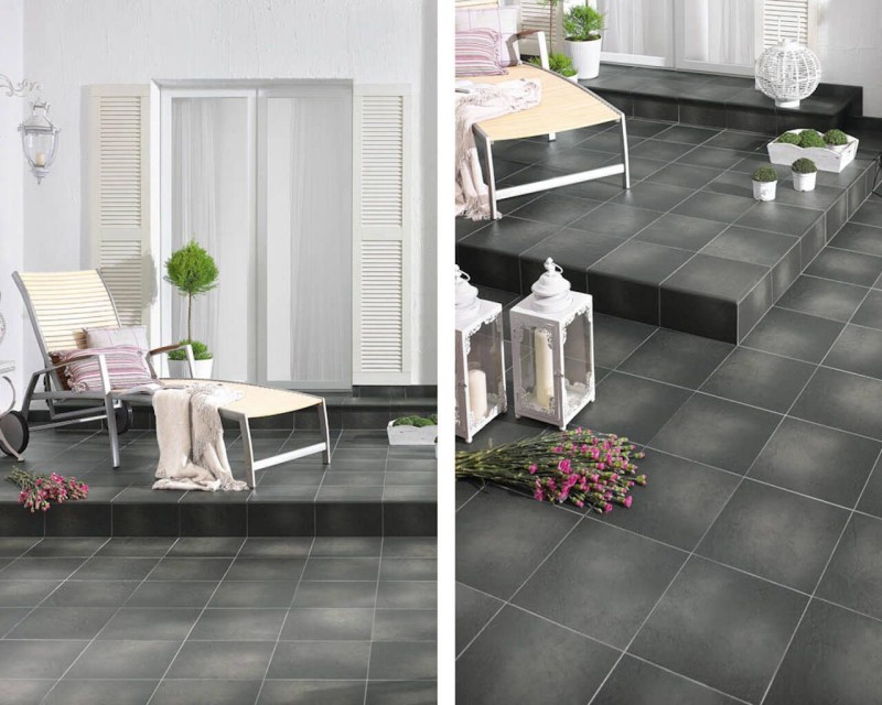 Коллекция плитки Paradyz Ceramica SEMIR GRAFIT, клинкерная