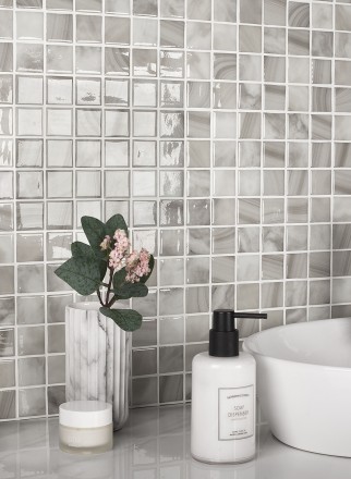 Стеклянная мозаика Nature 5600 Pearl River 38x38