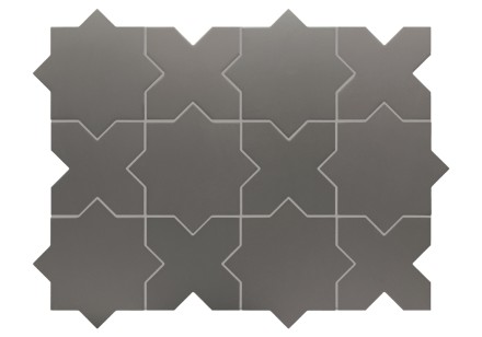 Гранит керамический 30627 PORTO STAR Black 16,8x16,8х0,9 см