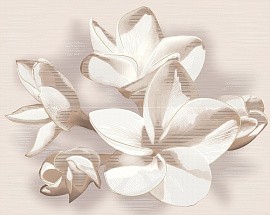 Панно Amati Plumeria Beige  40,2*50,5