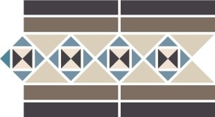 Бордюр керамический Border PARIS Stand.(Tr.1/2 01, Tr.1/4 11+14+16, Strip 14+29) 28х17,3 см