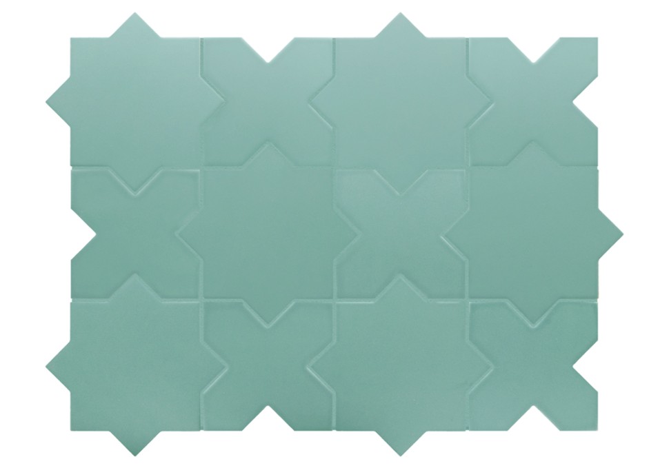 Гранит керамический 30616 PORTO CROSS Jade 12x12х0,9 см
