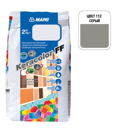 Затирка MAPEI  KERACOLOR FF 112 серый 2 кг