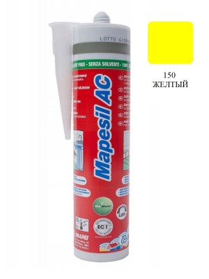 Силиконовый герметик MAPESIL AC 150 желтый, 310 мл