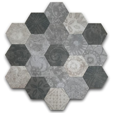 Керамогранит 25*21,6 Patchword cold 25*21,6