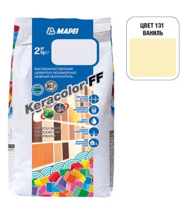 Затирка MAPEI  KERACOLOR FF 131 ваниль 2 кг