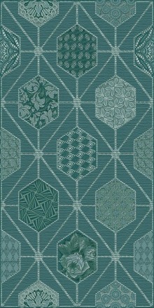 Декор Devore Indigo Geometria 31,5*63