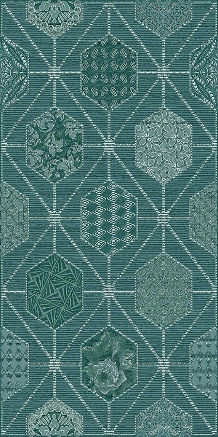 Декор Devore Indigo Geometria 31,5*63