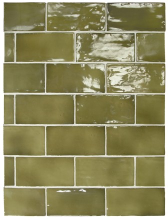 Плитка керамическая настенная 26908 MANACOR Basil Green 7,5х15 см