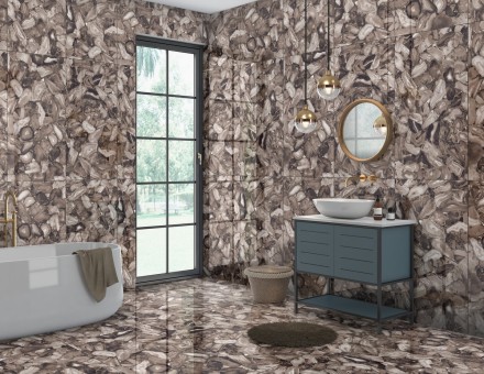 Керамогранит Volcanic Agate 60*120 HIGH GLOSSY