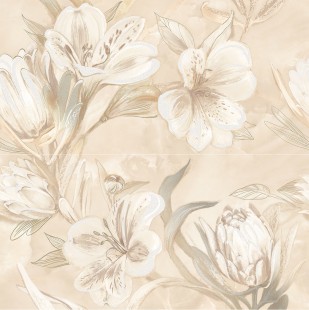 Панно Opale Beige Flower 31,5*63 ( комплект 2 шт.)